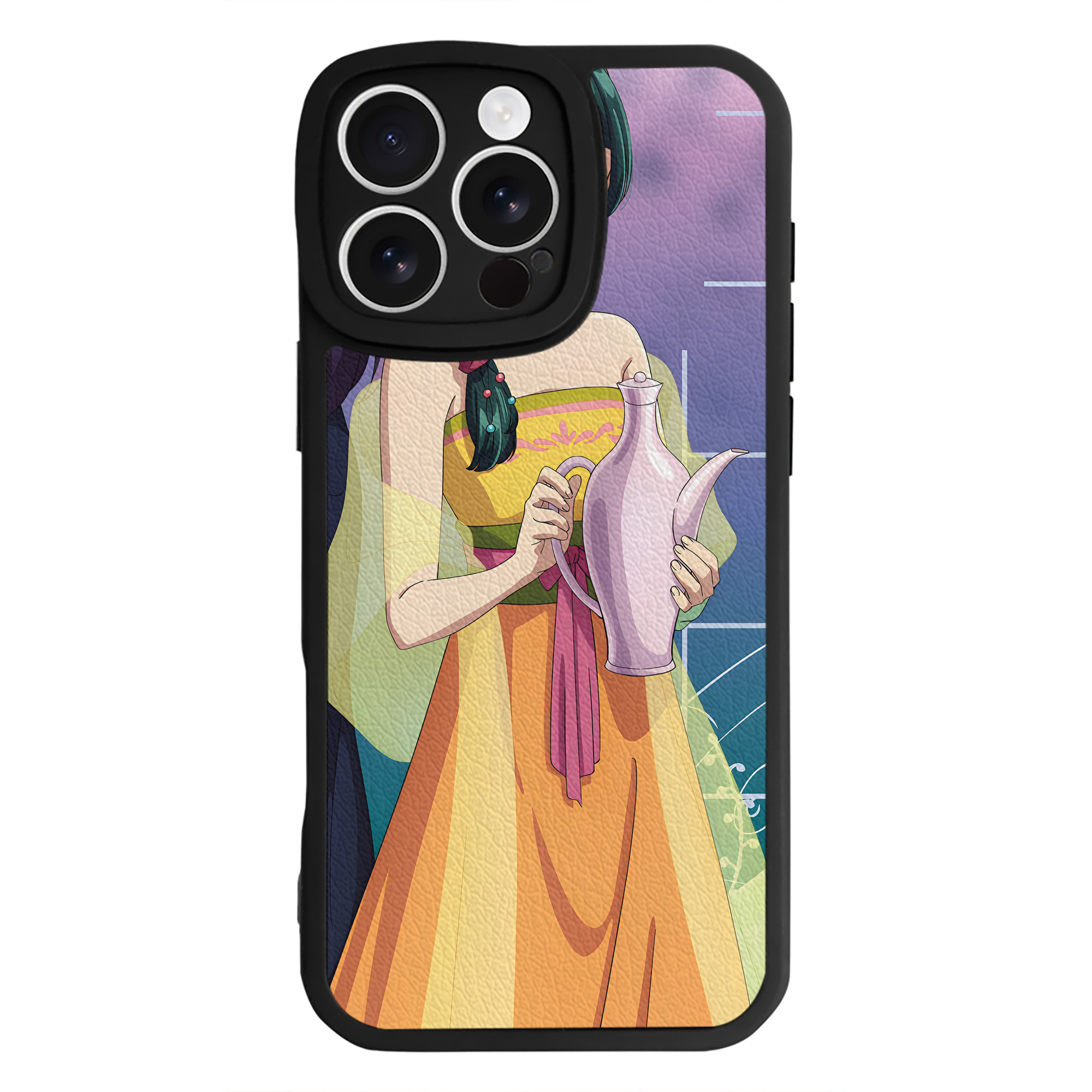 （画像用） 薬屋のひとりごと The Apothecary Diaries 【iPhone 16シリーズ対応】シリコンスマホケース（レザー調） 材質：シリコン